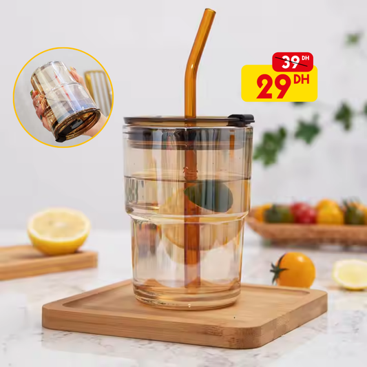 Tasse en paille de verre - Mahally.ma