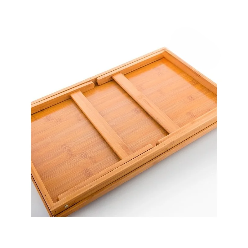 Plateau et Table à Manger 2 en 1 Pliante – Bois Naturel