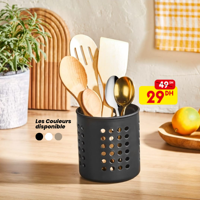 porte-cuillère cylindrique vertical