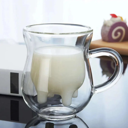 Tasse Double Paroi Pis de Vache 250ml - Mahally.ma